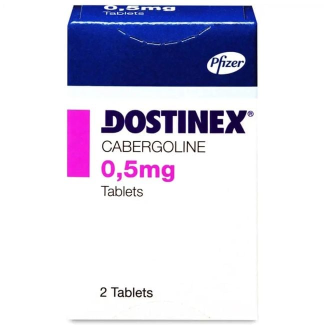 DOSTINEX 0.5mg TAB 2'S