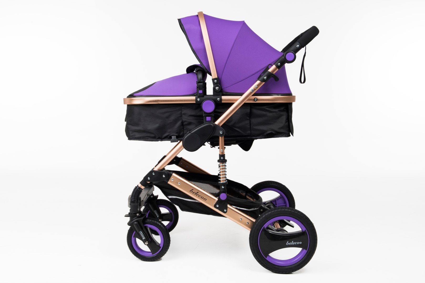 عربة أطفال Belecoo 6 Purple الكلاسيكية 3 في 1