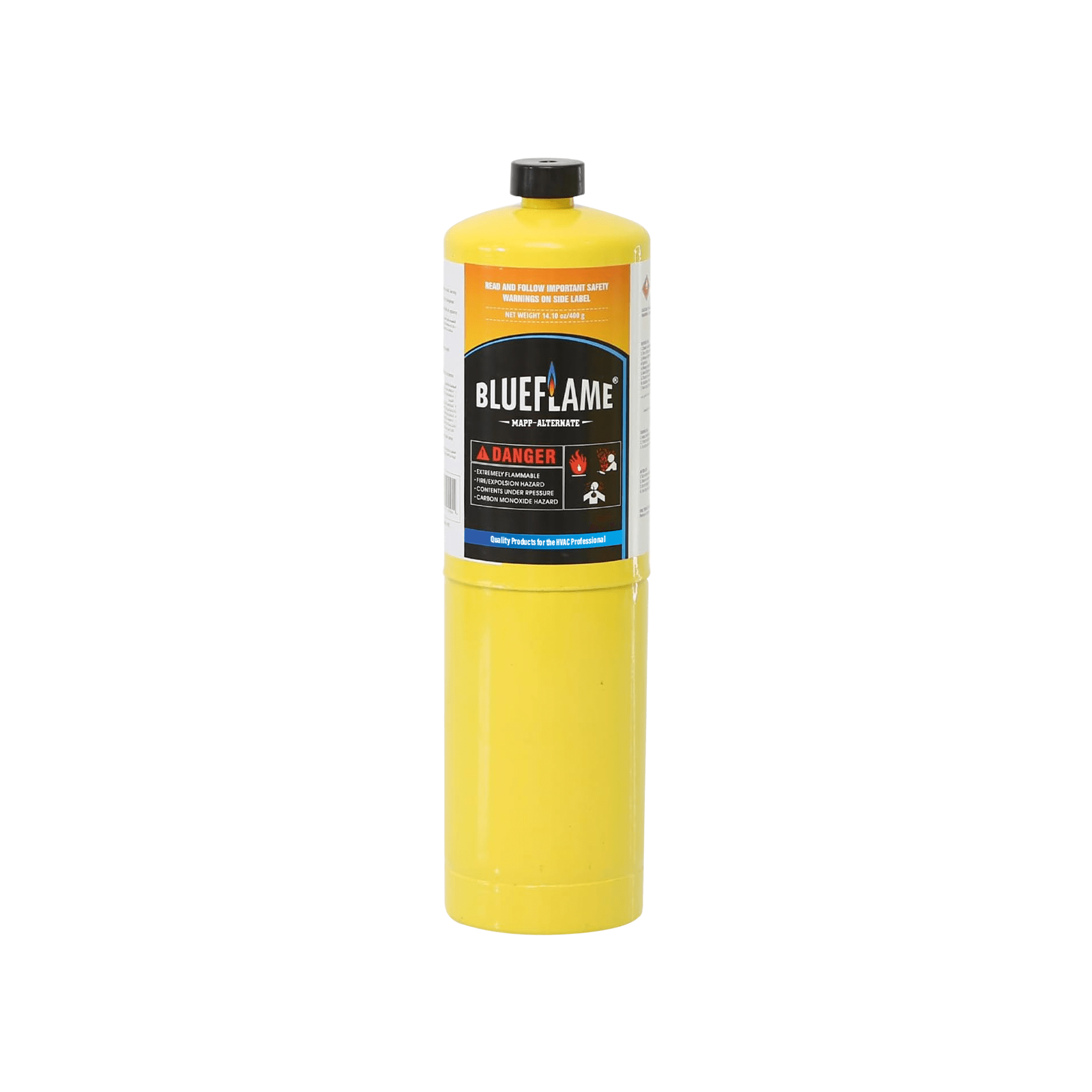BlueFlame MAPP ALTERNATE Cylinder 99.9% High-Purity Propylene for Superior Heat – Hotter than Standard Propane Tanks – Ideal for Welding, Brazing, Soldering, and Modern Cuisines 14.1 oz