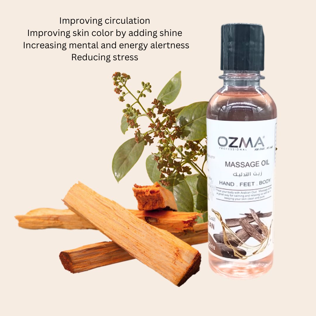 OZMA Clavo  Massage Oil  OUD for Dry Skin  Pure | Repair Dry Skin | Unbeatable Consistency and Quality. 250ml