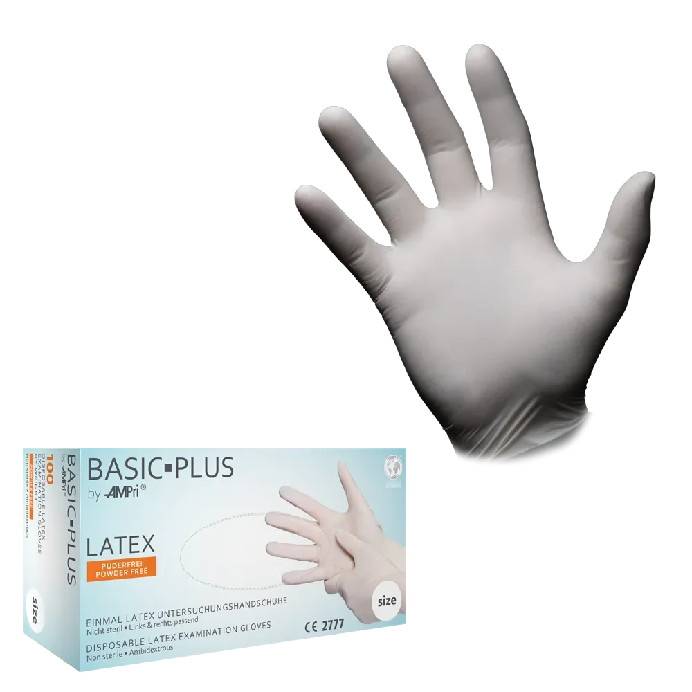 LATEX GLOVES POWDER FREE S