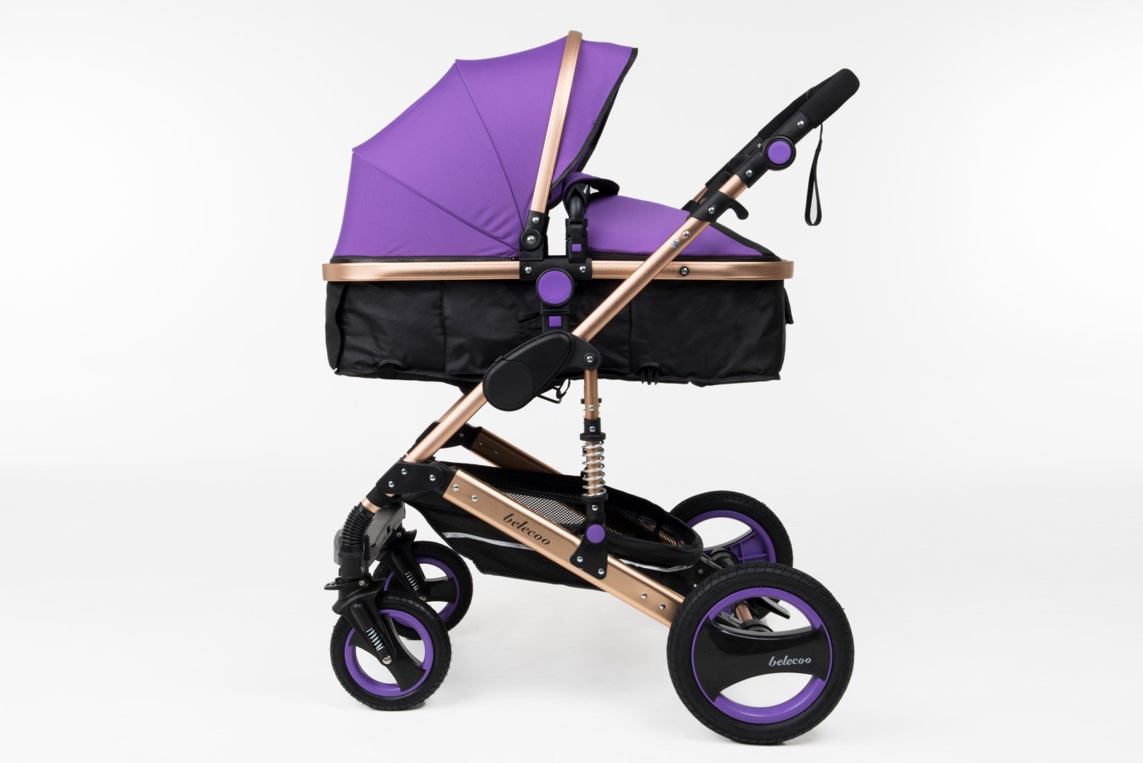 عربة أطفال Belecoo 6 Purple الكلاسيكية 3 في 1