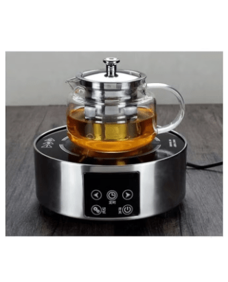 800ml Glass Teapot with Removable Stainless Steel Infuser Borosilicate Glass Tea Kettle ZH-800ml