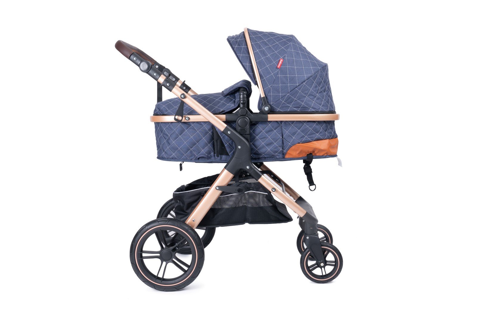 عربة أطفال فاخرة قابلة للطي من بيليكو ٢ في ١ - أزرق