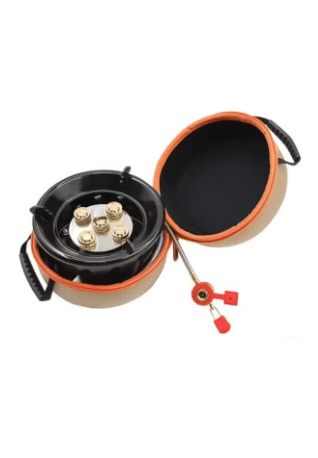 Portable Outdoor Stove Windproof Strong Fire Stove Head with Storage Bag