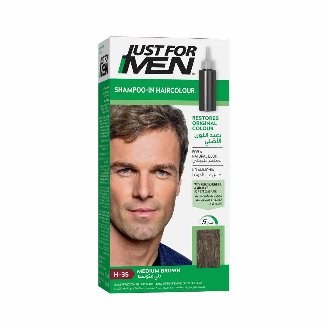 JUST FOR MEN H/C NATURAL MED BROWN