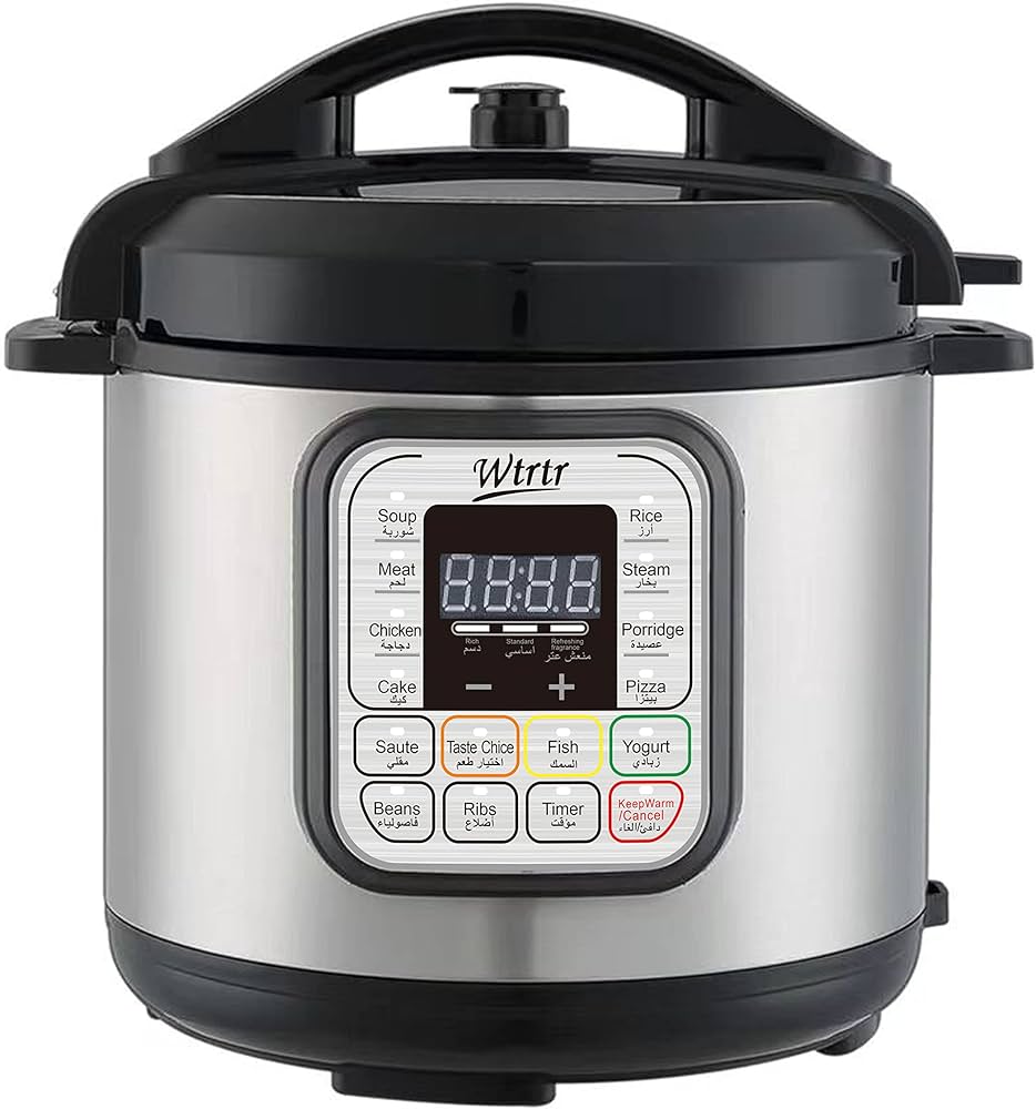 electric pressure cooker, Slow, Rice Cooker, Yogurt, Cake Maker,Steamer and Warmer, Silver.perfect for larger families (11L)
