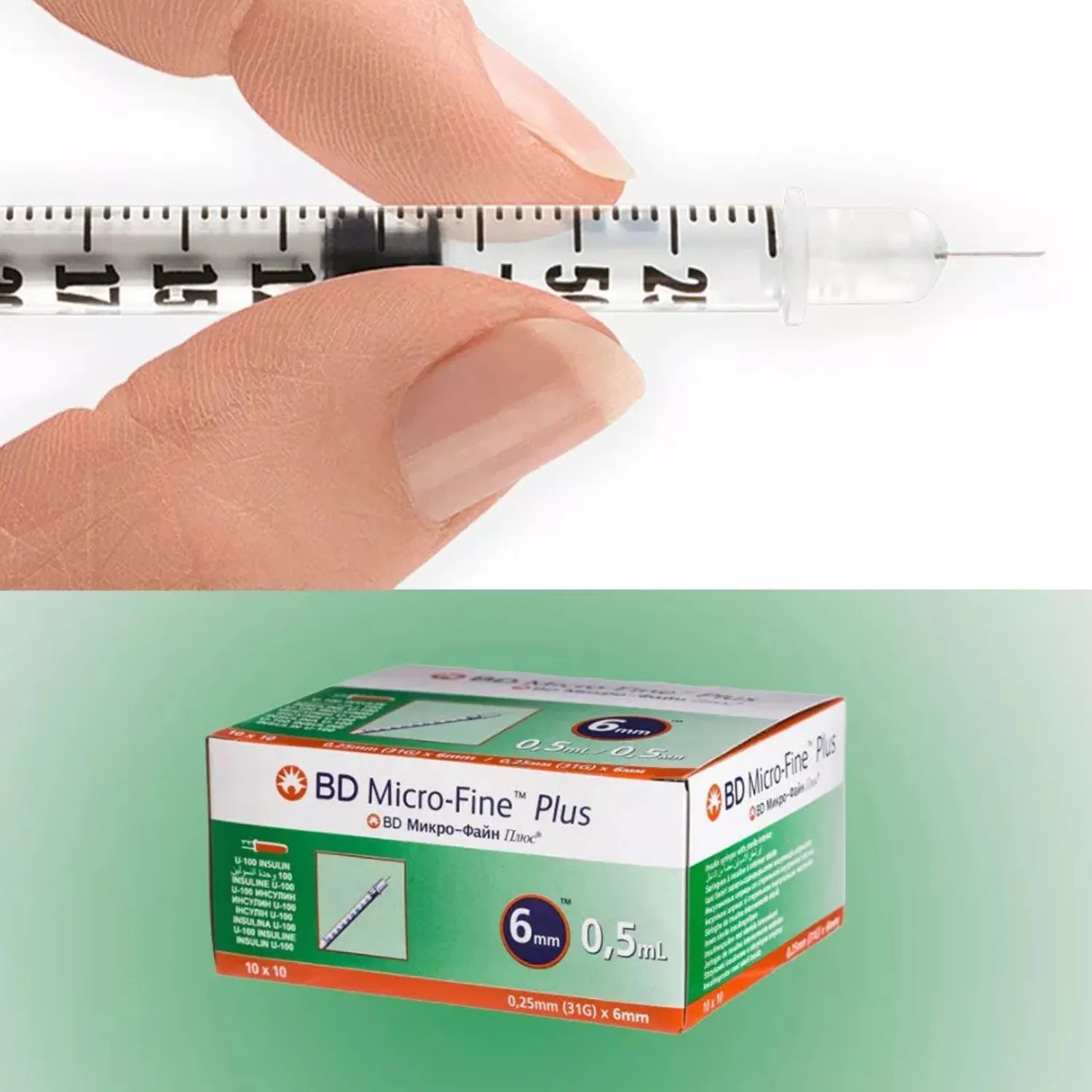 BD MICROFINE 0.5ML 31G PEN NEEDLE