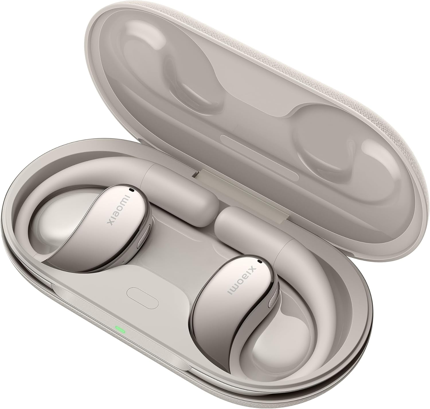 Xiaomi OpenWear Stereo – Wireless Earbuds, Noise Cancelling, Dynamic Driver, Dual Microphone, 7.5 Hours of Battery Life and 38.5 Hours with Charging Case, Beige