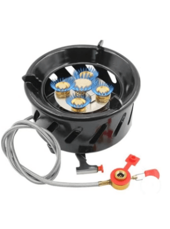 Portable Outdoor Stove Windproof Strong Fire Stove Head with Storage Bag