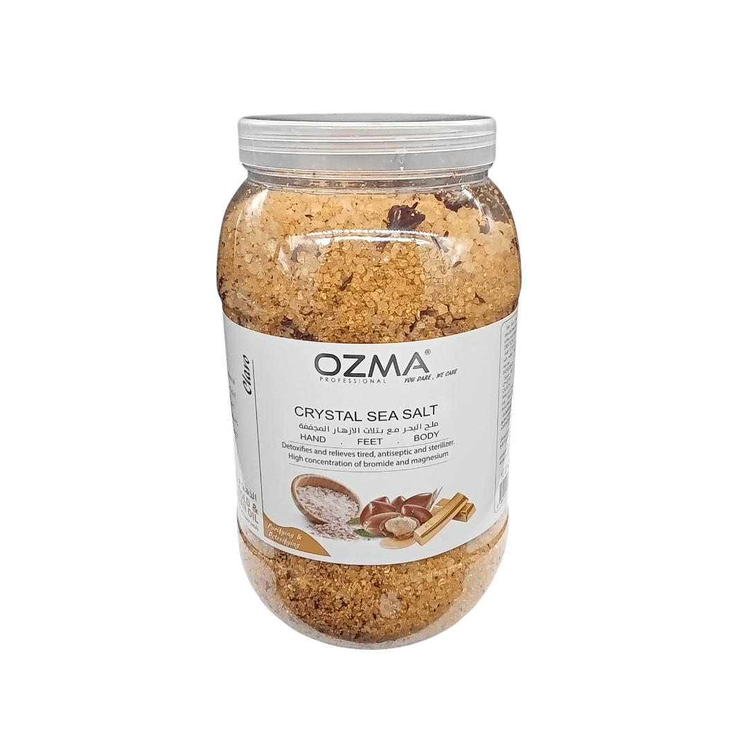OZMA Clavo Crystal Sea Salt, Argan and Gold, Organic Skin Exfoliating Moisturizing Whitening Body Salt 5kg
