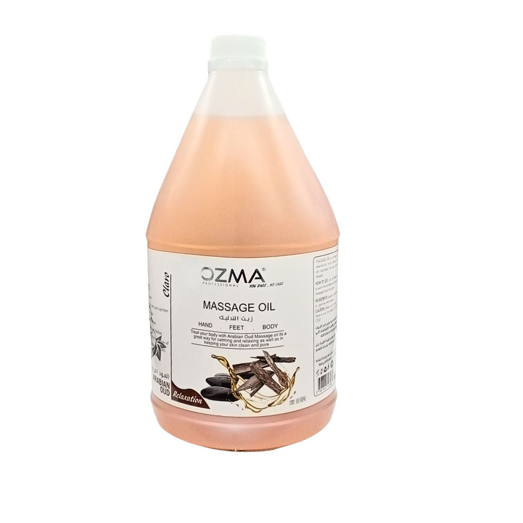OZMA Clavo  Massage Oil  oud  for Dry Skin  Pure | Repair Dry Skin | Unbeatable Consistency and Quality. 3.78 L