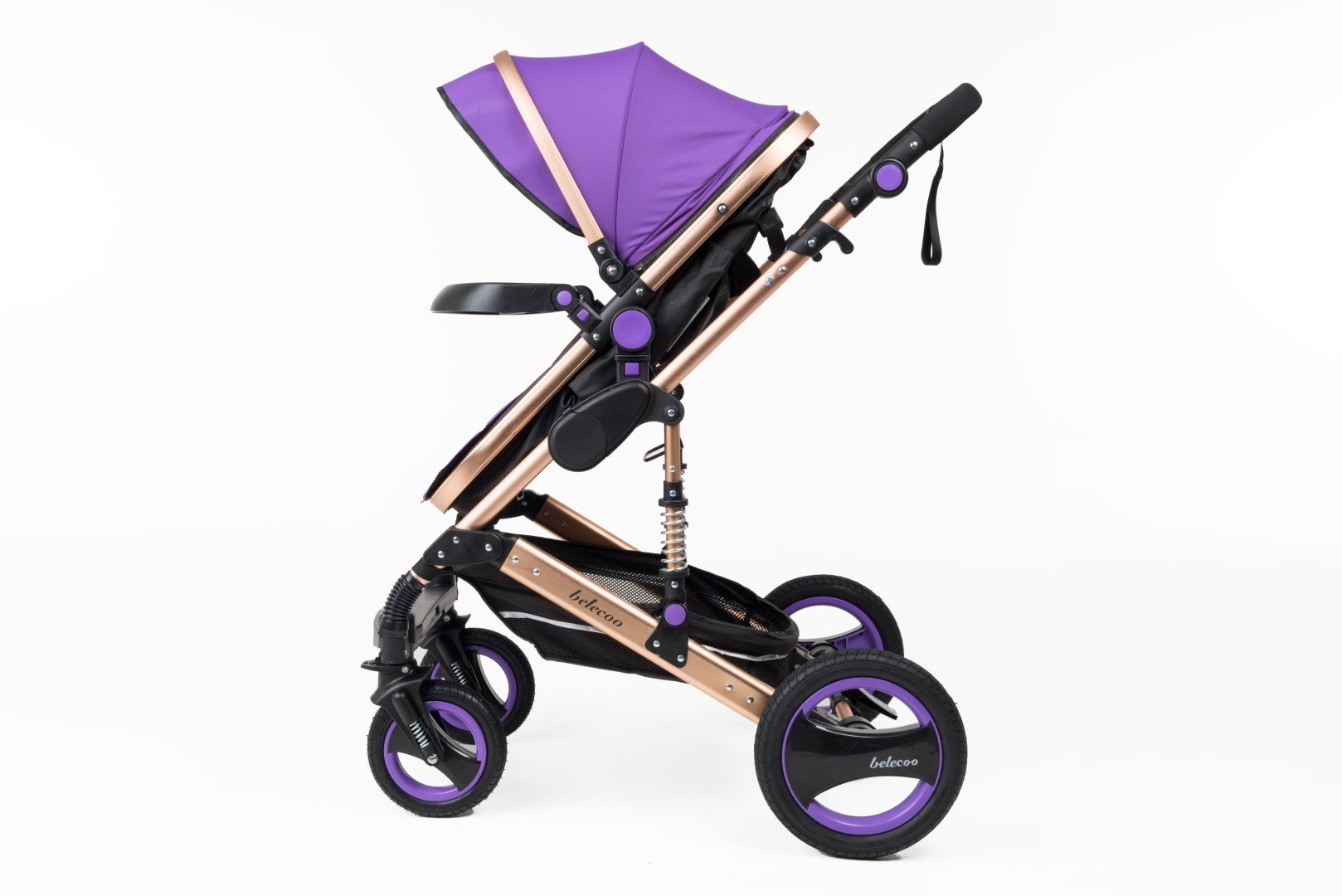 عربة أطفال Belecoo 6 Purple الكلاسيكية 3 في 1