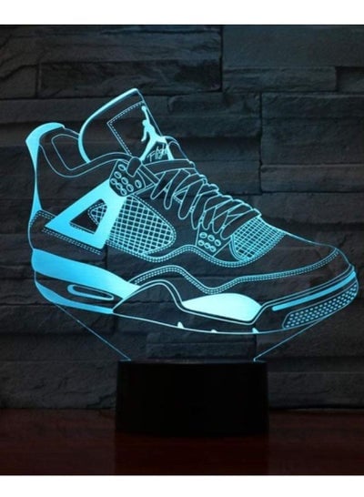 Multicolor 3D LED illusion Lamp Basketball Shoes USB Night Light Boys Child Kids Fans Birthday Gifts Multicolor RGB Desk Lamp Bedroom Neon