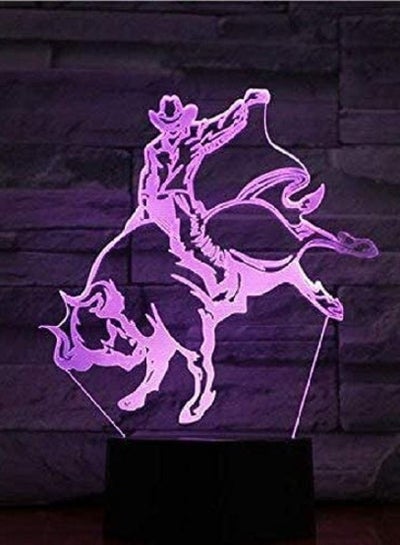 Spanish Style Led Night Light for Bullfighting Decorative Lamp for Bedroom Office Room Unique Gift for 3D Bullfighter Lamp