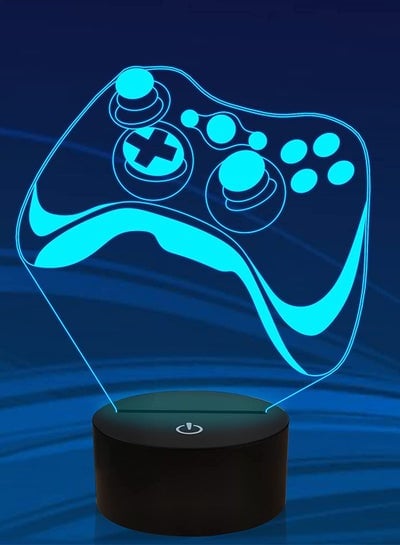 Game 3D Lamp, Hologram Illusion Controller Night Light for Kids, 16 Colors Changing with Remote+Timing+Dimmer Function, Boys Video Gamer Room Accessories as Xmas Birthday Gifts for Teen Men