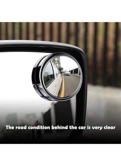 2 Pieces Waterproof HD Crystal Glass Blindspot Mirrors for Cars, SUV Trucks Traffic Safety