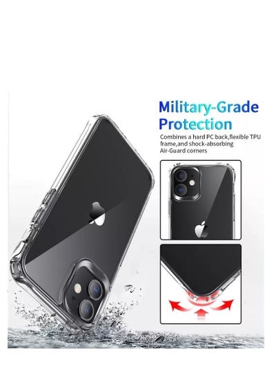 جراب iPhone 12 Mini الشفاف عالي الجودة 12 غطاء صغير مقاوم للصدمات مقاس 5.4 بوصة لهاتف iPhone 12 Mini