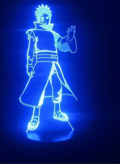 متعدد الألوان 3D الوهم مصباح أدى ضوء الليل ناروتو اوتشيها حزام التربة للبنين غرفة الاطفال ديكور الجدول مصباح أفضل هدايا عيد ميلاد للأطفال