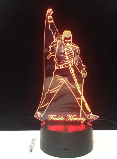 3D Led Lamp Night Light Touch Sensor Baby Kids Nightlight for Office Room Decorative Lamp Freddie Mercury Queen