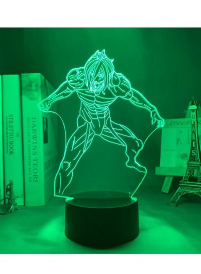أنيمي ثلاثية الأبعاد LED مصباح مانغا ثلاثية الأبعاد ضوء الليل شخصيات كرتونية ث/أنيمي هدايا العيد أنيمي هدايا عيد ميلاد RGB 16 ألوان ث/التحكم عن بعد