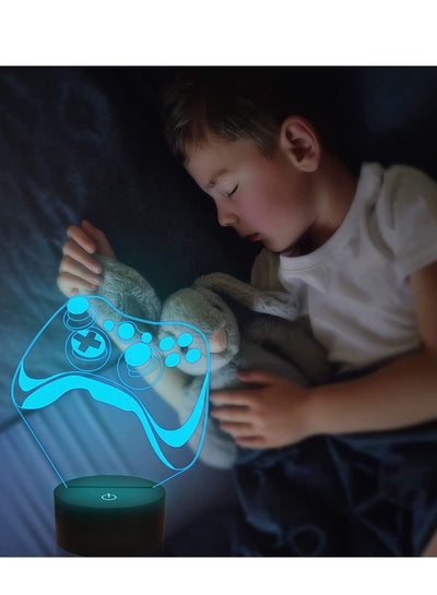 Game 3D Lamp, Hologram Illusion Controller Night Light for Kids, 16 Colors Changing with Remote+Timing+Dimmer Function, Boys Video Gamer Room Accessories as Xmas Birthday Gifts for Teen Men