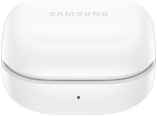 سماعات سامسونج جالكسي بادز FE اللاسلكية، مع علبة شحن، خاصية إلغاء الضوضاء النشطة وتخصيص الصوت، لون أبيض (إصدار الإمارات العربية المتحدة)