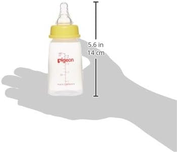 Pigeon Kp-4 Plastic Baby Feeding Bottle with Cap, Ultra Soft Silicone Nipple, Anti Colic, BPA & BPS Free, 0+ Months, White, 120ml