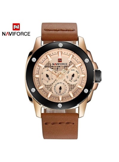 NAVIFORCE 9116 New Luxury Brand Waterproof Quartz Watch Men Military Leather Sports Watches Man 24 Hours Date Clock Religion Masculine