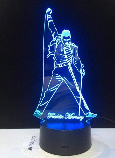 3D Led Lamp Night Light Touch Sensor Baby Kids Nightlight for Office Room Decorative Lamp Freddie Mercury Queen