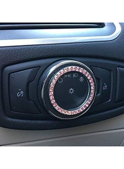 Car Decor Sticker for Car Interior Sparkling Crystals Buttons Ignition Key Knobs Crystal Ring