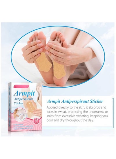 12 قطعة من الرقع اللاصقة التي تمتص العرق للاستعمال مرة واحدة