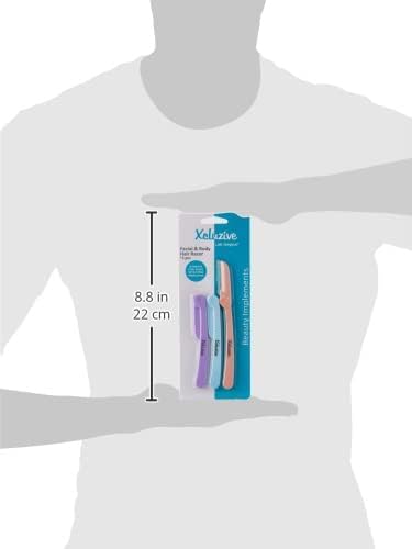 Xcluzive Facial & Body Hair Razor, Pack of 3, Plastic Handle, Unisex-Adults
