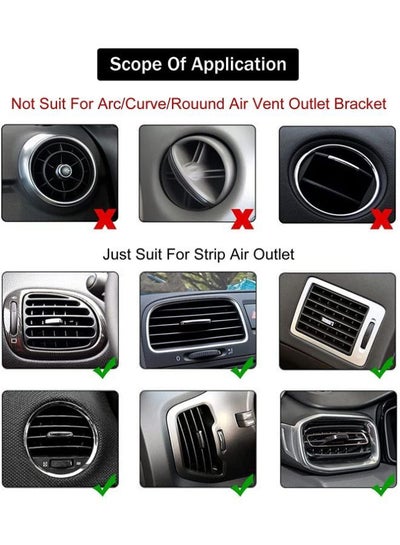 مكيف هواء سيارة منفذ الهواء شرائط زخرفية قابلة للانحناء لتقوم بها بنفسك شرائط زخرفية عالمية لمعظم منافذ الهواء 20 قطعة