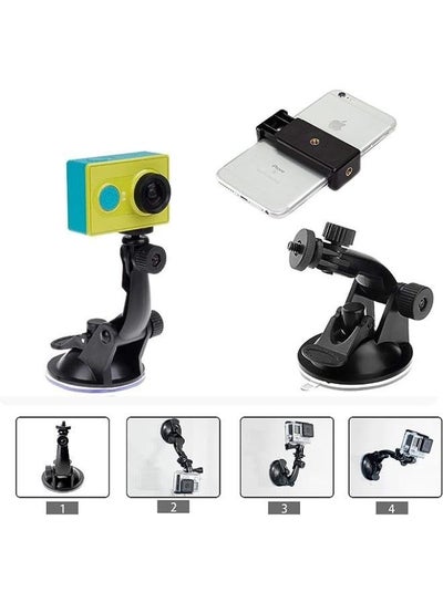 مجموعة من أدوات التثبيت على الزجاج الأمامي للسيارة لكاميرا Gopro Hero