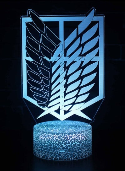 Anime 3D LED Lamp Manga Night Light Anime Figures W/Anime RGB 16 Colors W/Remote Control