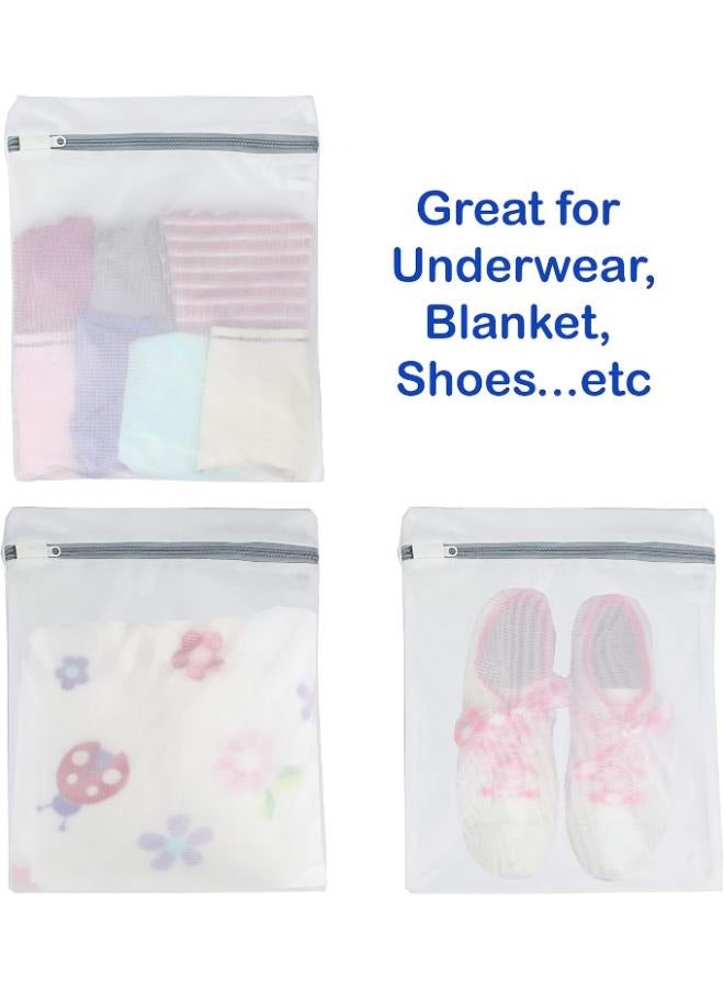 3 Pieces 50cm*60cm Durable and Reusable Wash Bag Travel Organization Bag for Garment, Bath Towels, Bed Sheet