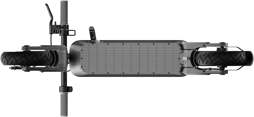 سكوتر شاومي الكهربائي ٤ ألترا أسود مع نظام تعليق مزدوج، سرعة قصوى ٢٥ كم/ساعة | مدى ٧٠ كم، عمر بطارية طويل جدًا | إطار شاومي دوراجيل ١٠ بوصات، موديل ٢٠٢٣، ١٢٦٠×١٢٠٠ مم