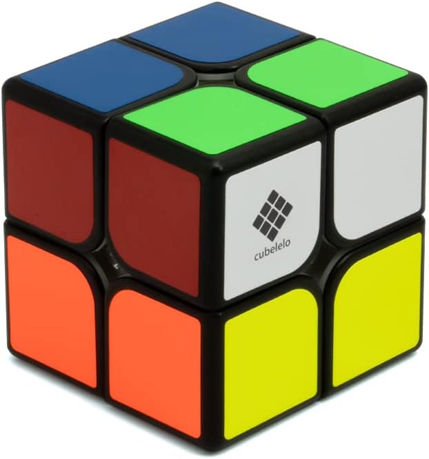 مكعب السرعة السحري Cubelelo Drift 2x2 أسود اللون، لغز للأطفال والكبار، مكعب العصف الذهني السريع (متعدد الألوان)