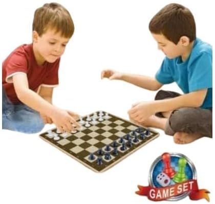 مجموعة ألعاب كلاسيكية من ECVV، 100 لعبة في 1، تتضمن ألعاب الطاولة الكلاسيكية للعائلة - تتضمن الشطرنج والداما واللودو والثعبان والسلم، ولعبة ممتعة وتعليمية