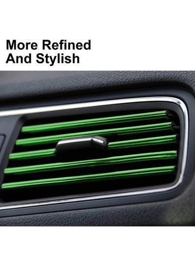 مكيف هواء سيارة منفذ الهواء شرائط زخرفية قابلة للانحناء لتقوم بها بنفسك شرائط زخرفية عالمية لمعظم منافذ الهواء 20 قطعة