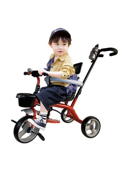 دراجة ثلاثية العجلات مع قضيب دفع للأطفال