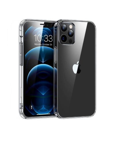 جراب iPhone 12 Pro Max الشفاف مصنوع من مادة TPU عالية الجودة لهاتف iPhone 12 Pro Max مقاوم للصدمات مقاس 6.7 بوصة