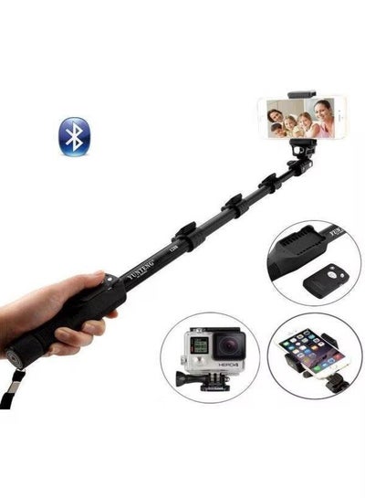 Yunteng Yt-1288 Extendable Selfie Stick Monopod with Shutter Remote Control, Black