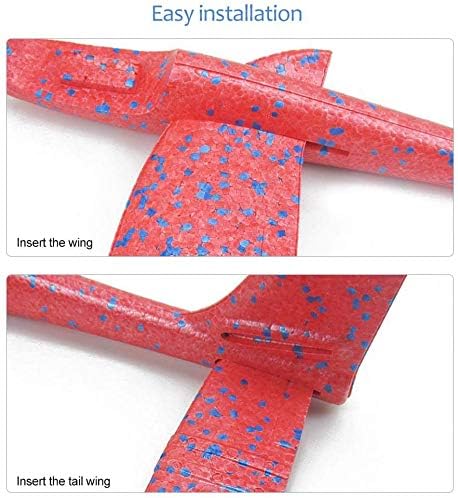 لعبة طائرة إسفنجية من سمارت بيري، قطعتان، طائرة شراعية كبيرة قابلة للرمي، مقاس 16.5 بوصة، مع وضع طيران مزدوج، مناسبة للرياضات الخارجية والحديقة واللعب في الفناء