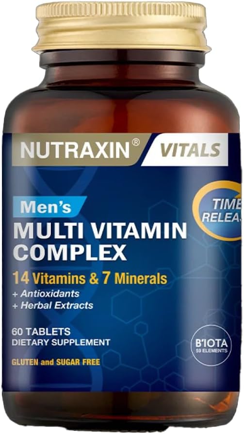 Nutraxin Vitals Men'S Multivitamin Complex 60 Tabs