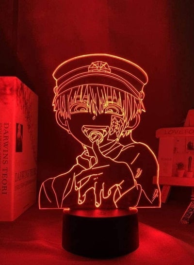 3D Night Light Illusion Led Lamps Decor lamp for Kids 3D Lamp Anime Toilet Bound Hanako Kun LED Night Light for Room Decor Nightlight Birthday Gift Toilet Bound Hanako Kun Night Lamp