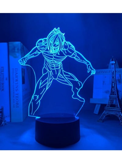 أنيمي ثلاثية الأبعاد LED مصباح مانغا ثلاثية الأبعاد ضوء الليل شخصيات كرتونية ث/أنيمي هدايا العيد أنيمي هدايا عيد ميلاد RGB 16 ألوان ث/التحكم عن بعد