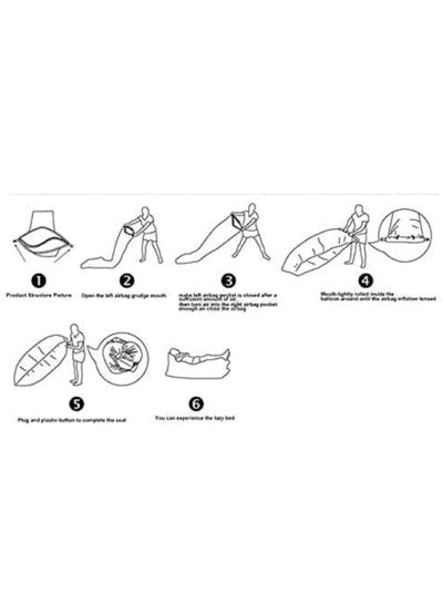 Fast Air Inflatable Sofa Lazy Air Bed Chair Couch Air Bag Available Colors Blue