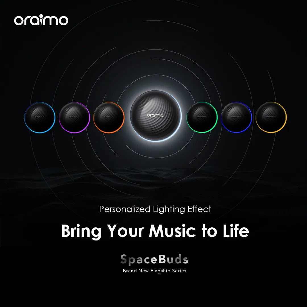 Oraimo SpaceBuds Hybrid ANC Wireless Earbuds OTW-630 - Space Grey